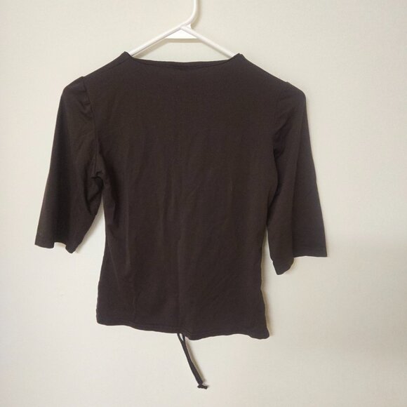 Bebe Y2K Cinch Top 3/4 Sleeves - Picture 4 of 8